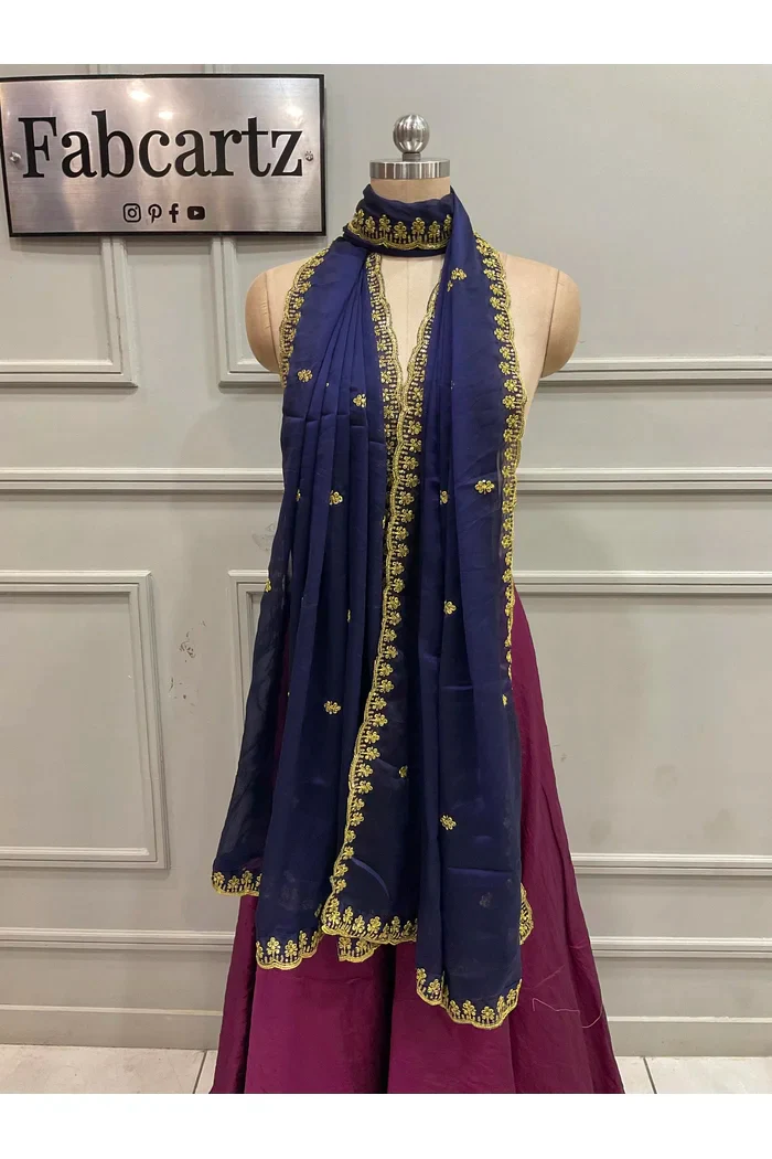 Beautiful Embroidery Rangoli Dupatta for women | Only Dupatta Aditi Dup - Image 2