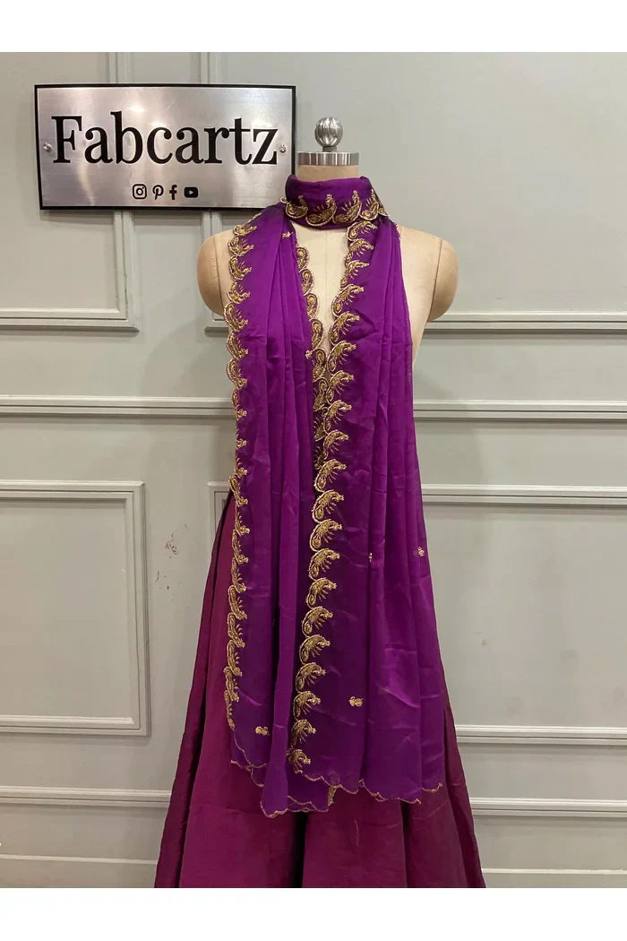 Beautiful Embroidery Rangoli Dupatta for women | Only Dupatta BadeMorwali Dup - Image 2