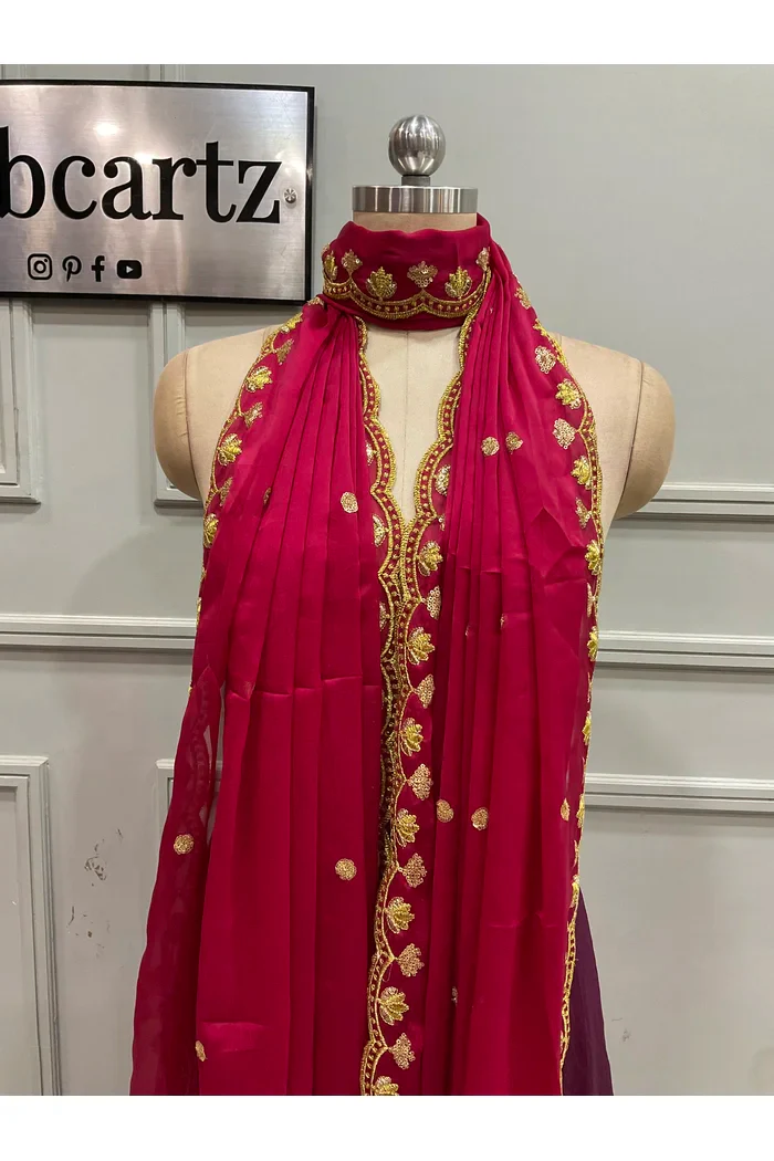 Beautiful Embroidery work Rangoli Dupatta for women | Only Dupatta Juhi Dup - Image 5