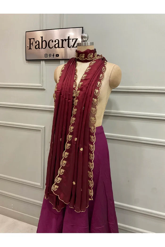 Beautiful Embroidery Rangoli Dupatta for women | Only Dupatta Chote Morwali Dup - Image 16
