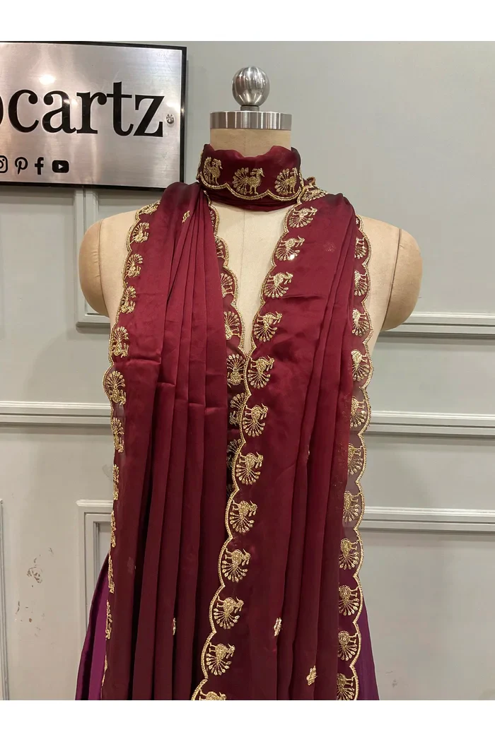Beautiful Embroidery Rangoli Dupatta for women | Only Dupatta Chote Morwali Dup - Image 17