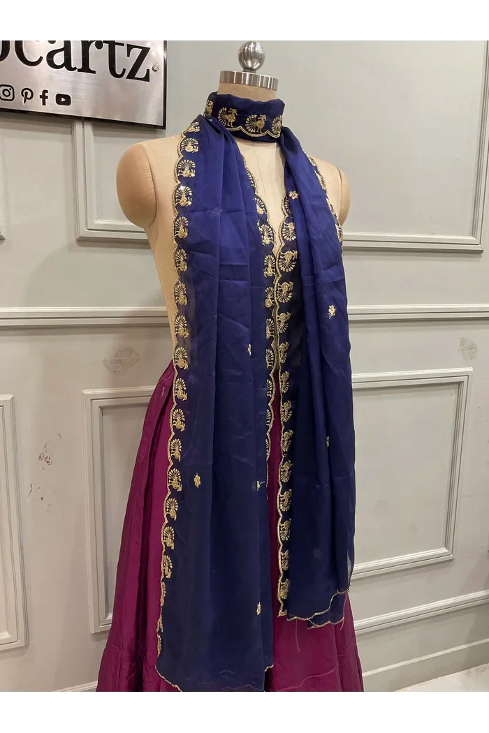 Beautiful Embroidery Rangoli Dupatta for women | Only Dupatta Chote Morwali Dup - Image 21