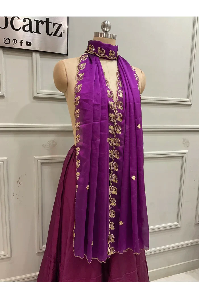 Beautiful Embroidery Rangoli Dupatta for women | Only Dupatta Chote Morwali Dup - Image 9