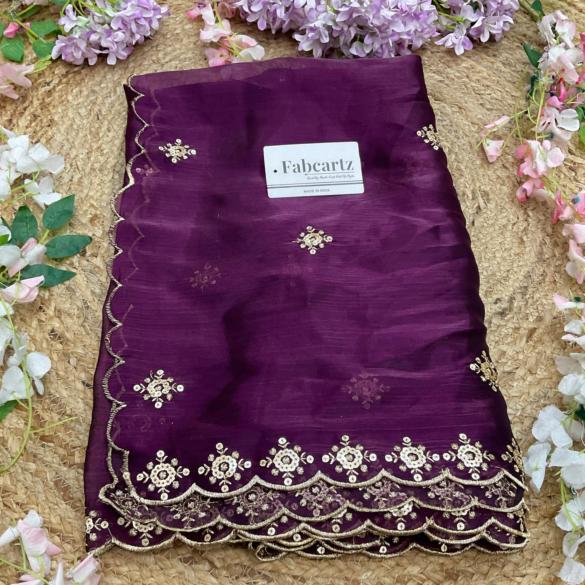 Beautiful Embroidery work & Jimmy choo Dupatta for women | Only Dupatta Jimmy Choo Dup - Image 4