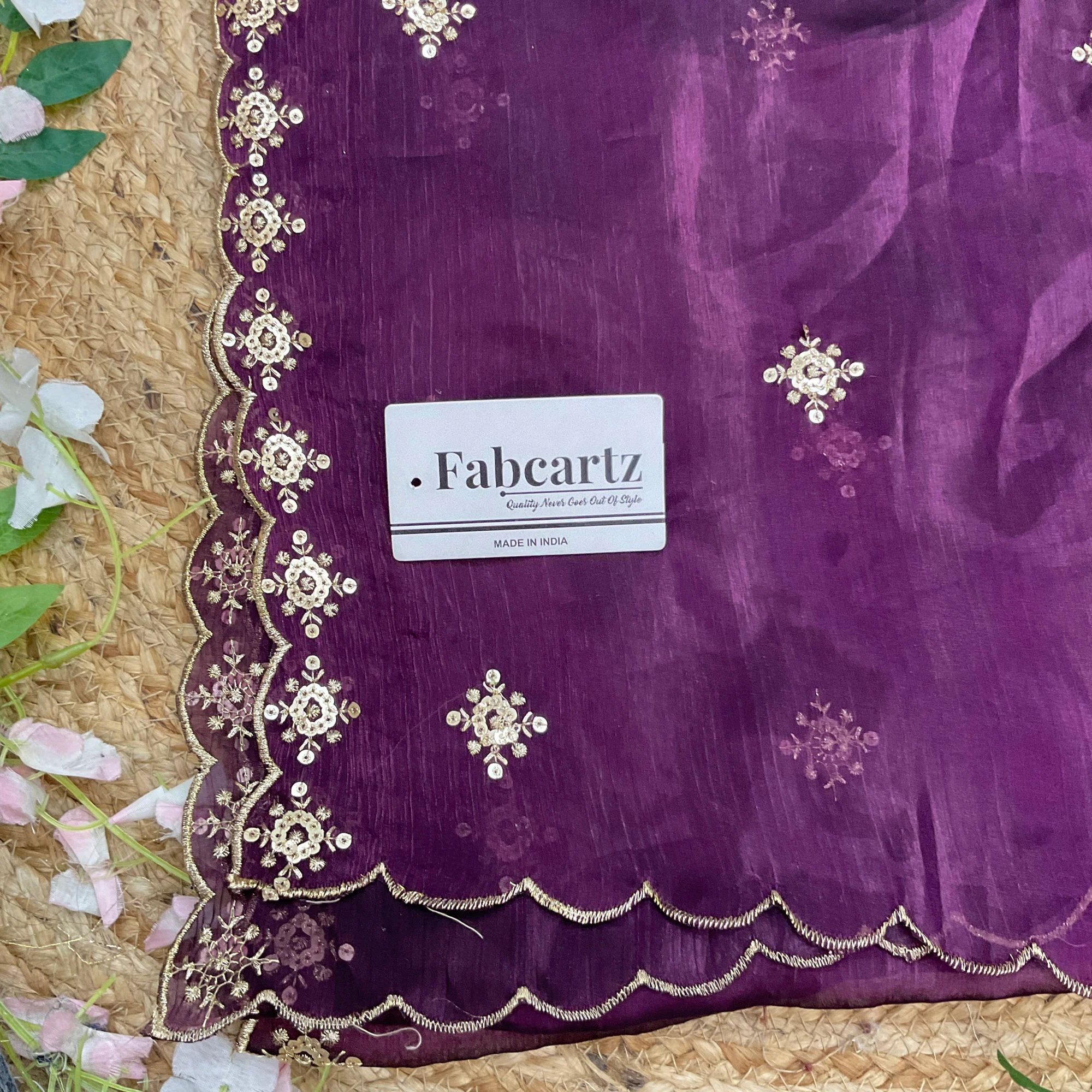 Beautiful Embroidery work & Jimmy choo Dupatta for women | Only Dupatta Jimmy Choo Dup - Image 5
