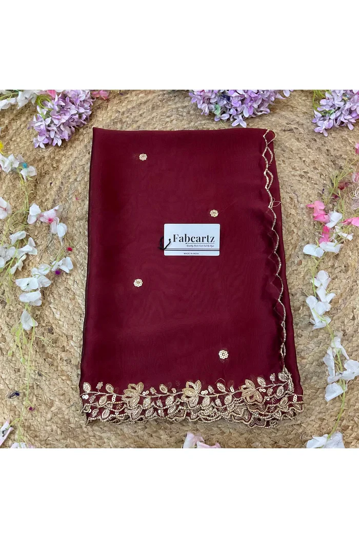 Beautiful Embroidery work Rangoli Dupatta for women | Only Dupatta BiliPatra Dup - Image 18