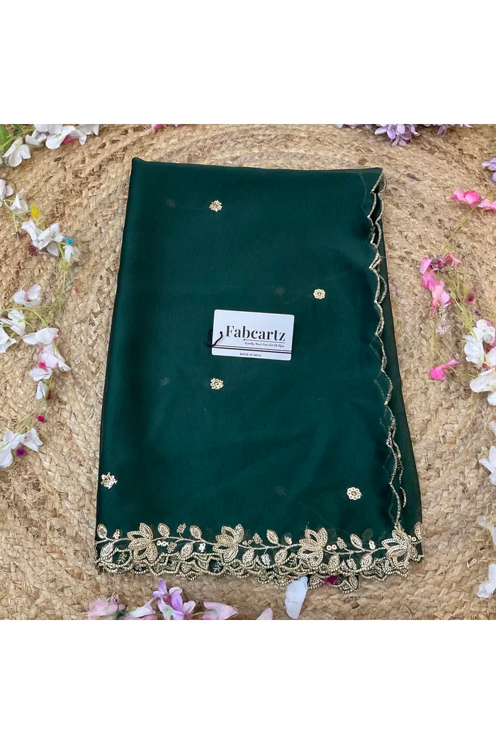Beautiful Embroidery work Rangoli Dupatta for women | Only Dupatta BiliPatra Dup - Image 2
