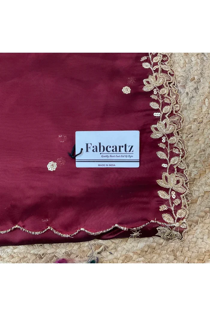 Beautiful Embroidery work Rangoli Dupatta for women | Only Dupatta BiliPatra Dup - Image 23