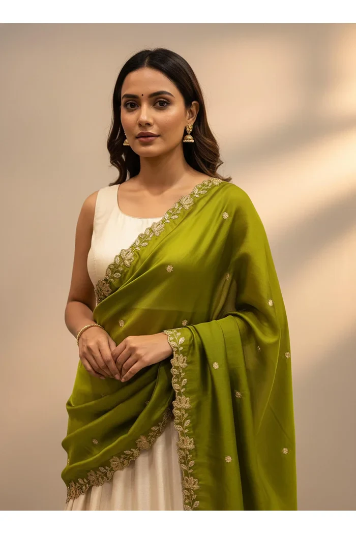 Beautiful Embroidery work Rangoli Dupatta for women | Only Dupatta BiliPatra Dup - Image 33