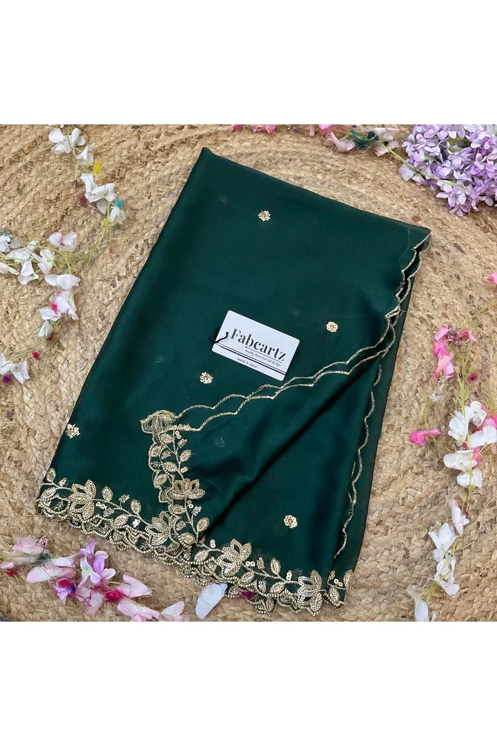 Beautiful Embroidery work Rangoli Dupatta for women | Only Dupatta BiliPatra Dup - Image 4