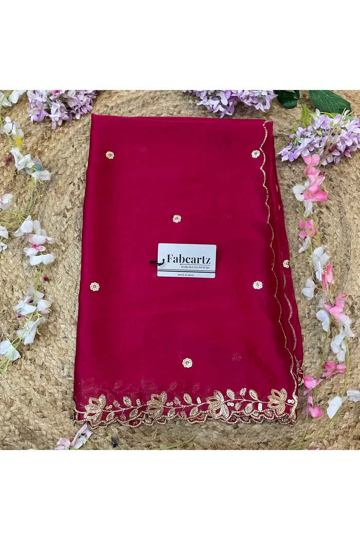 Beautiful Embroidery work Rangoli Dupatta for women | Only Dupatta BiliPatra Dup - Image 41