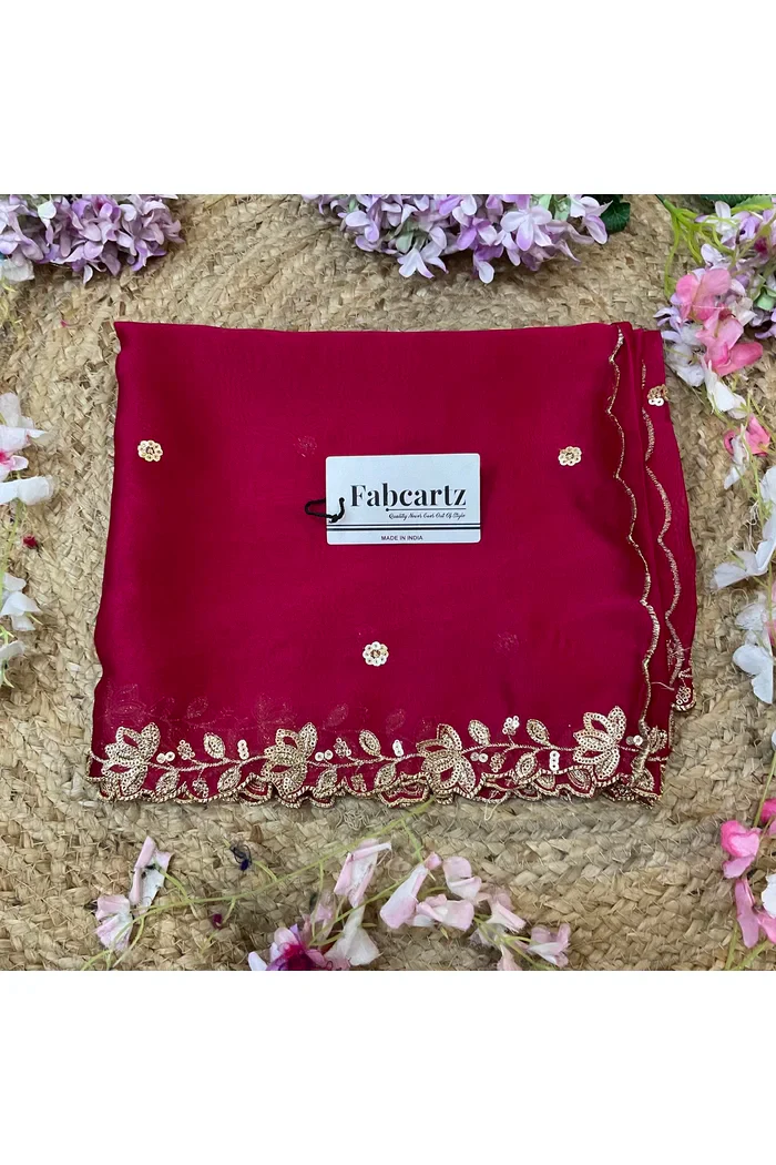 Beautiful Embroidery work Rangoli Dupatta for women | Only Dupatta BiliPatra Dup - Image 45