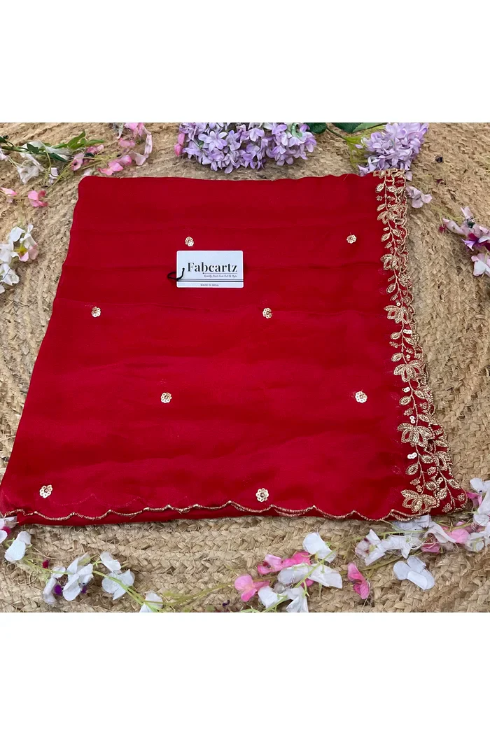 Beautiful Embroidery work Rangoli Dupatta for women | Only Dupatta BiliPatra Dup - Image 58