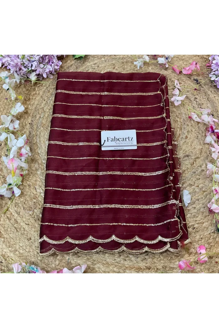 Beautiful Embroidery work Rangoli Dupatta for women | Only Dupatta Hyderabadi Dup - Image 17
