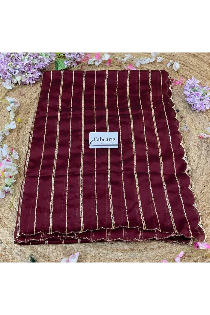Beautiful Embroidery work Rangoli Dupatta for women | Only Dupatta Hyderabadi Dup - Image 18