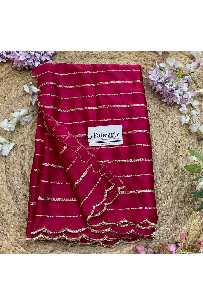Beautiful Embroidery work Rangoli Dupatta for women | Only Dupatta Hyderabadi Dup - Image 27