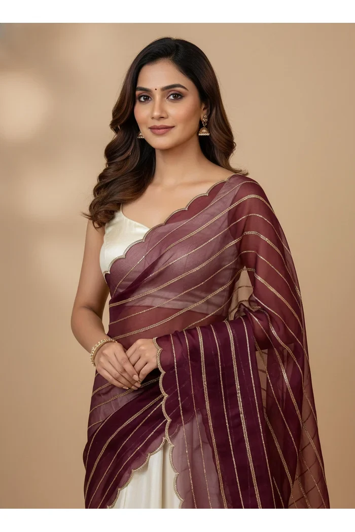 Beautiful Embroidery work Rangoli Dupatta for women | Only Dupatta Hyderabadi Dup - Image 31