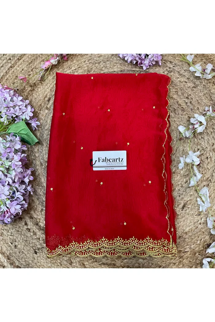 Beautiful Embroidery work Rangoli Dupatta for women | Only Dupatta Ishita Dup - Image 34