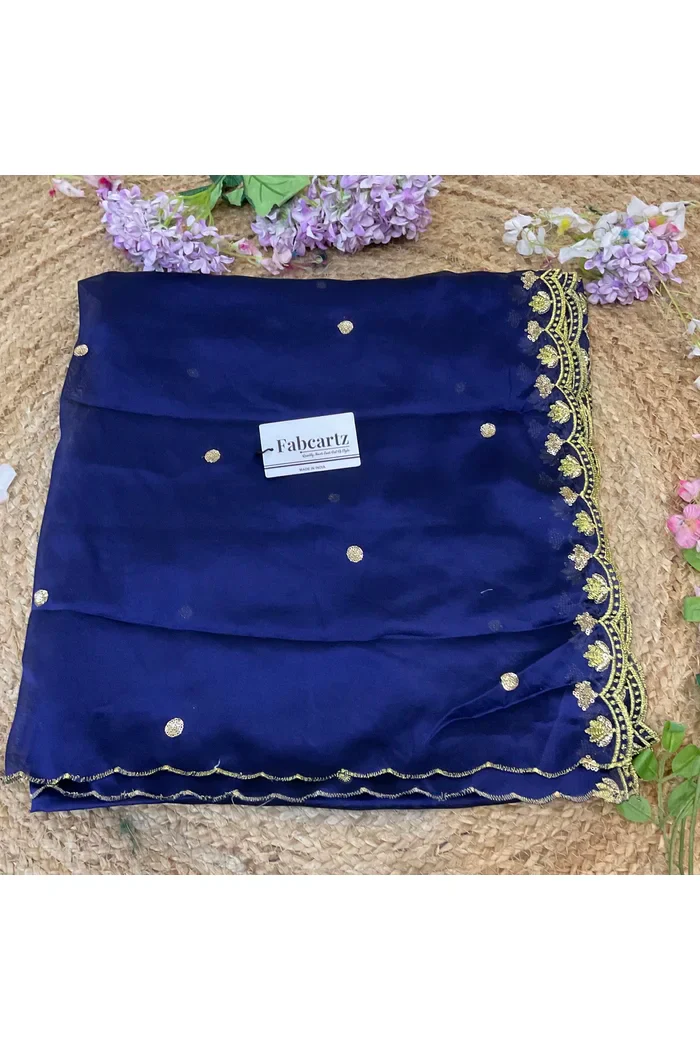Beautiful Embroidery work Rangoli Dupatta for women | Only Dupatta Juhi Dup - Image 26