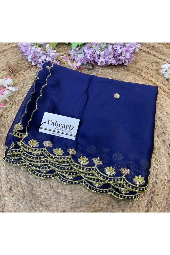 Beautiful Embroidery work Rangoli Dupatta for women | Only Dupatta Juhi Dup - Image 28