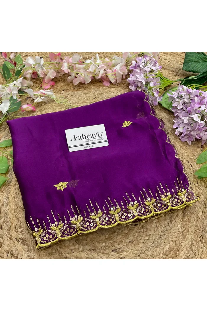 Beautiful Embroidery work Rangoli Dupatta for women | Only Dupatta Kalyani Dup - Image 13