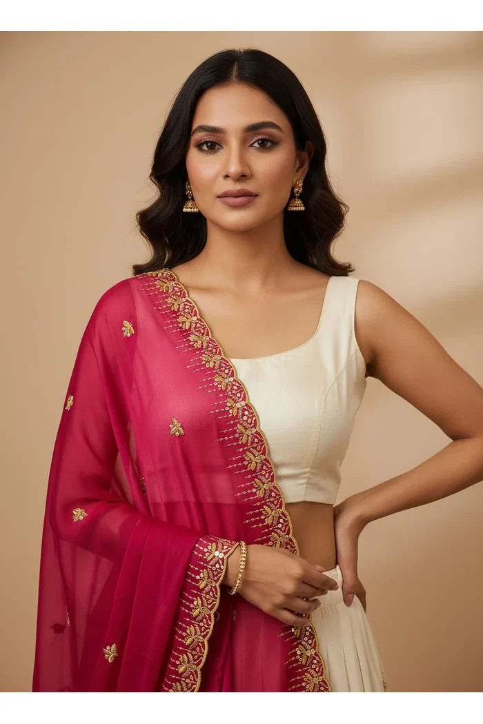 Beautiful Embroidery work Rangoli Dupatta for women | Only Dupatta Kalyani Dup - Image 34