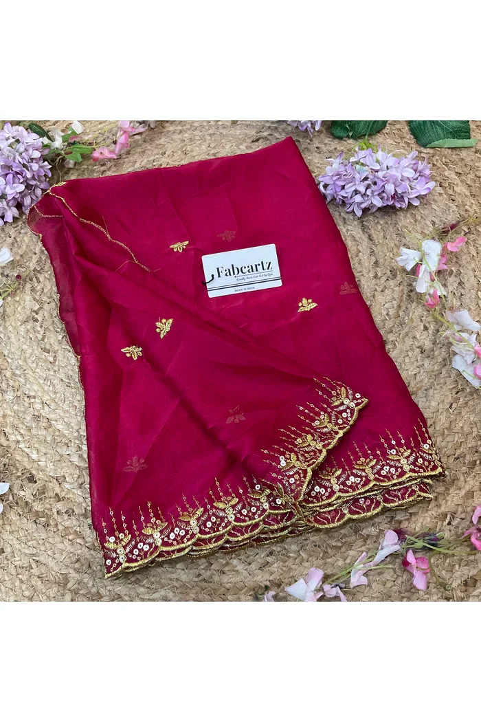 Beautiful Embroidery work Rangoli Dupatta for women | Only Dupatta Kalyani Dup - Image 37