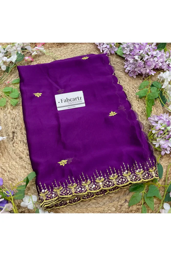 Beautiful Embroidery work Rangoli Dupatta for women | Only Dupatta Kalyani Dup - Image 9