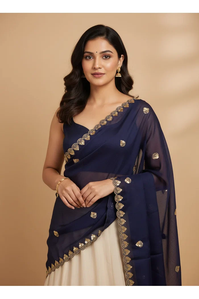 Beautiful Embroidery work Rangoli Dupatta for women | Only Dupatta Satyabhumi Dup - Image 13
