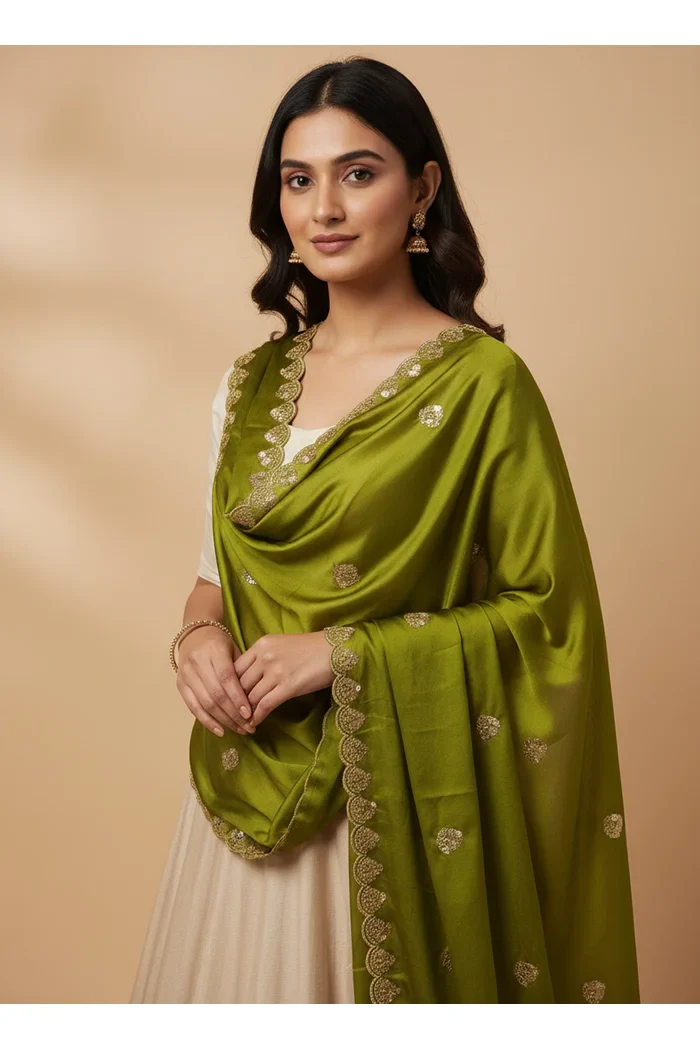 Beautiful Embroidery work Rangoli Dupatta for women | Only Dupatta Satyabhumi Dup - Image 19