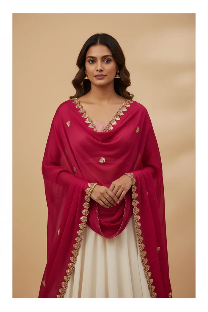 Beautiful Embroidery work Rangoli Dupatta for women | Only Dupatta Satyabhumi Dup - Image 25