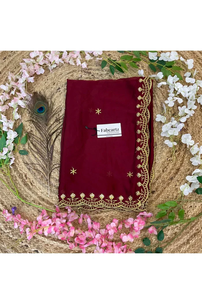 Beautiful Embroidery work Rangoli Dupatta for women | Only Dupatta Munjyaa Dup - Image 13