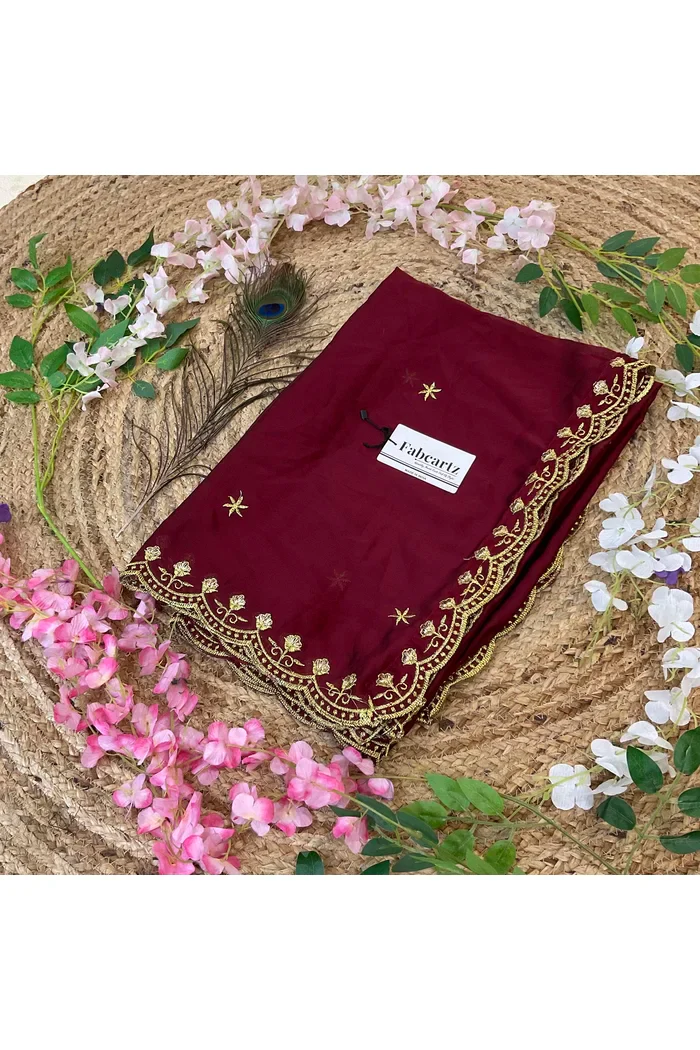 Beautiful Embroidery work Rangoli Dupatta for women | Only Dupatta Munjyaa Dup - Image 14