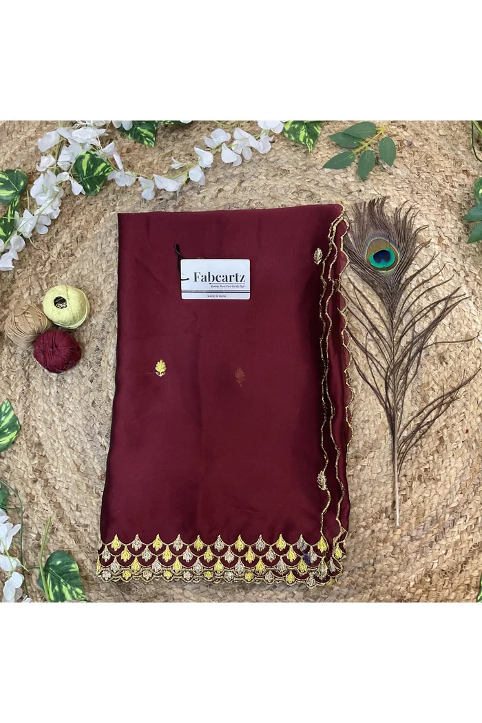 Beautiful Embroidery work Rangoli Dupatta for women | Only Dupatta Pranavi Dup - Image 15