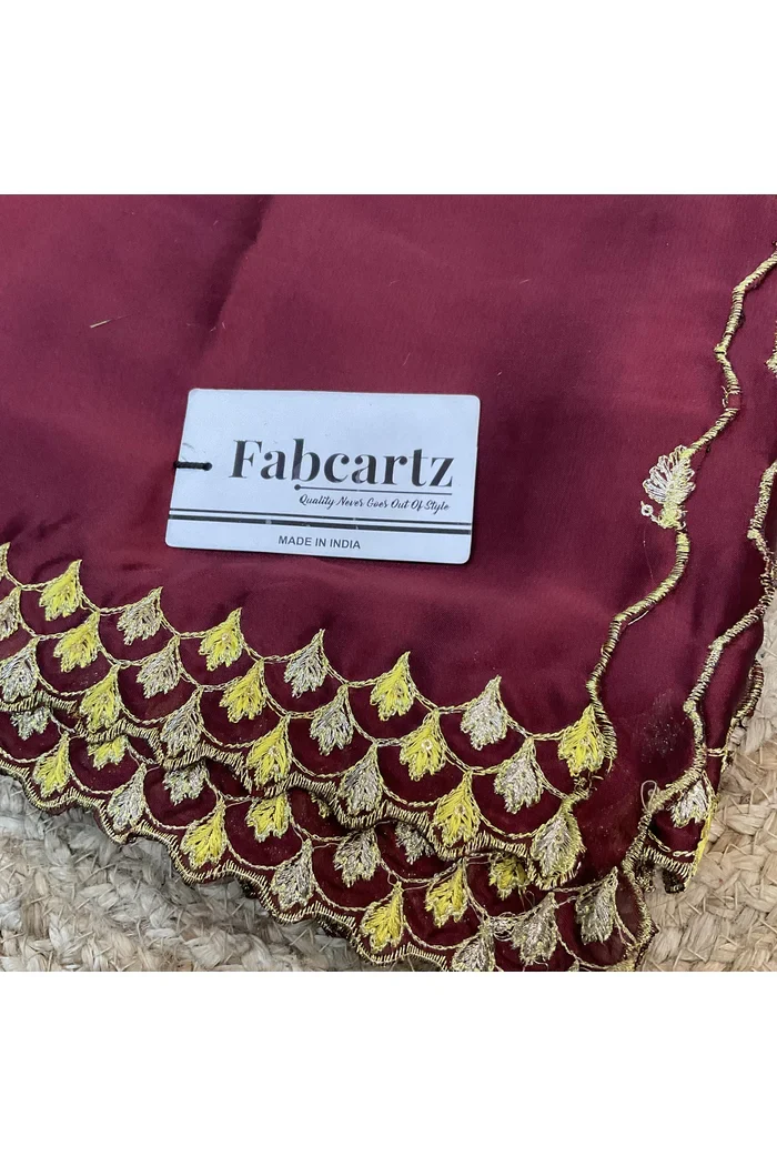 Beautiful Embroidery work Rangoli Dupatta for women | Only Dupatta Pranavi Dup - Image 17