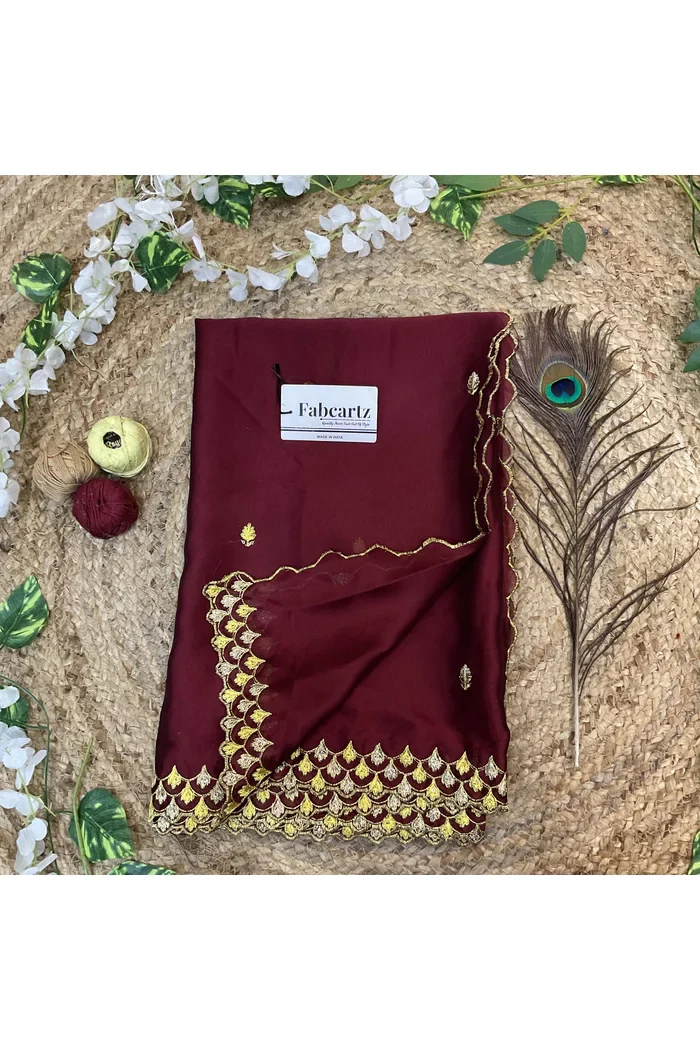 Beautiful Embroidery work Rangoli Dupatta for women | Only Dupatta Pranavi Dup - Image 18