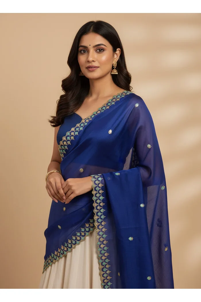 Beautiful Embroidery work Rangoli Dupatta for women | Only Dupatta Pranavi Dup - Image 20