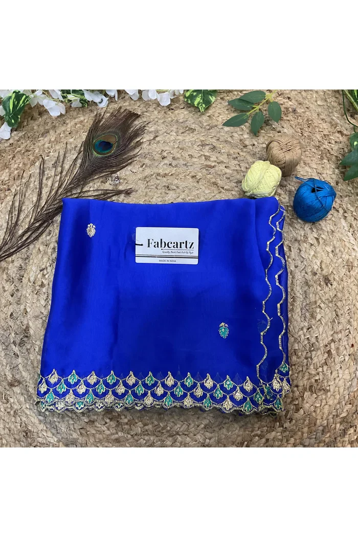 Beautiful Embroidery work Rangoli Dupatta for women | Only Dupatta Pranavi Dup - Image 25