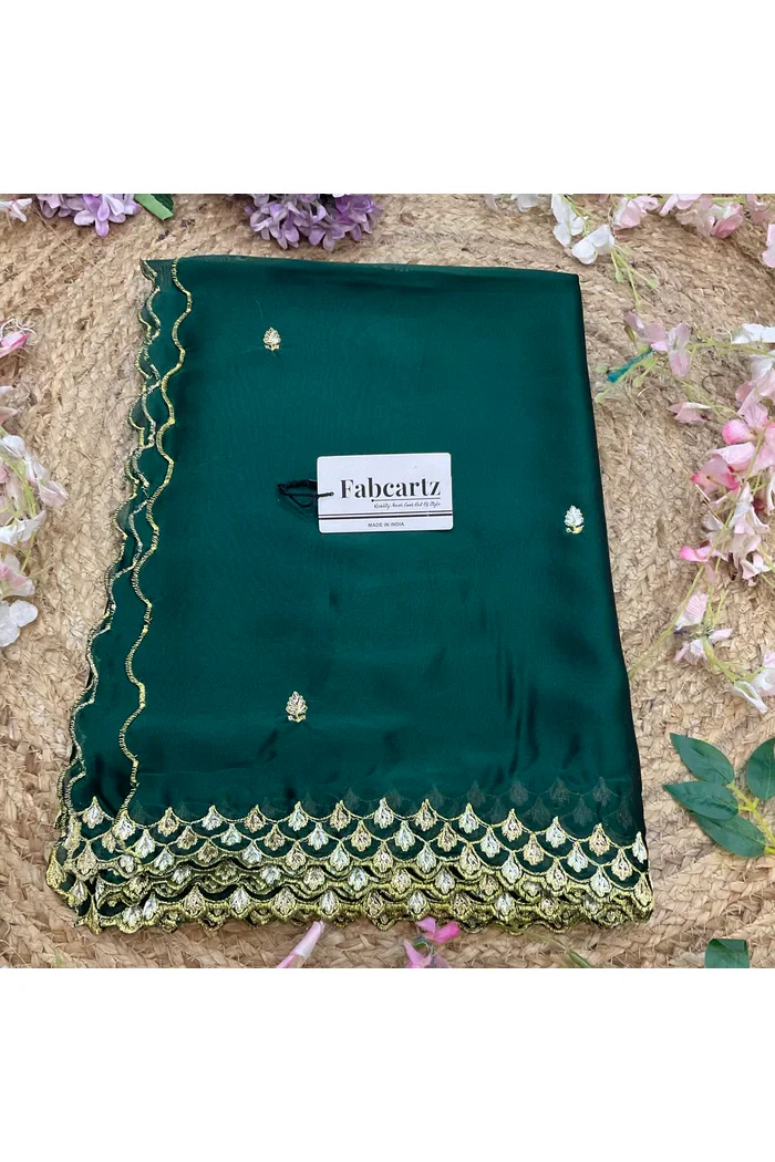 Beautiful Embroidery work Rangoli Dupatta for women | Only Dupatta Pranavi Dup - Image 8