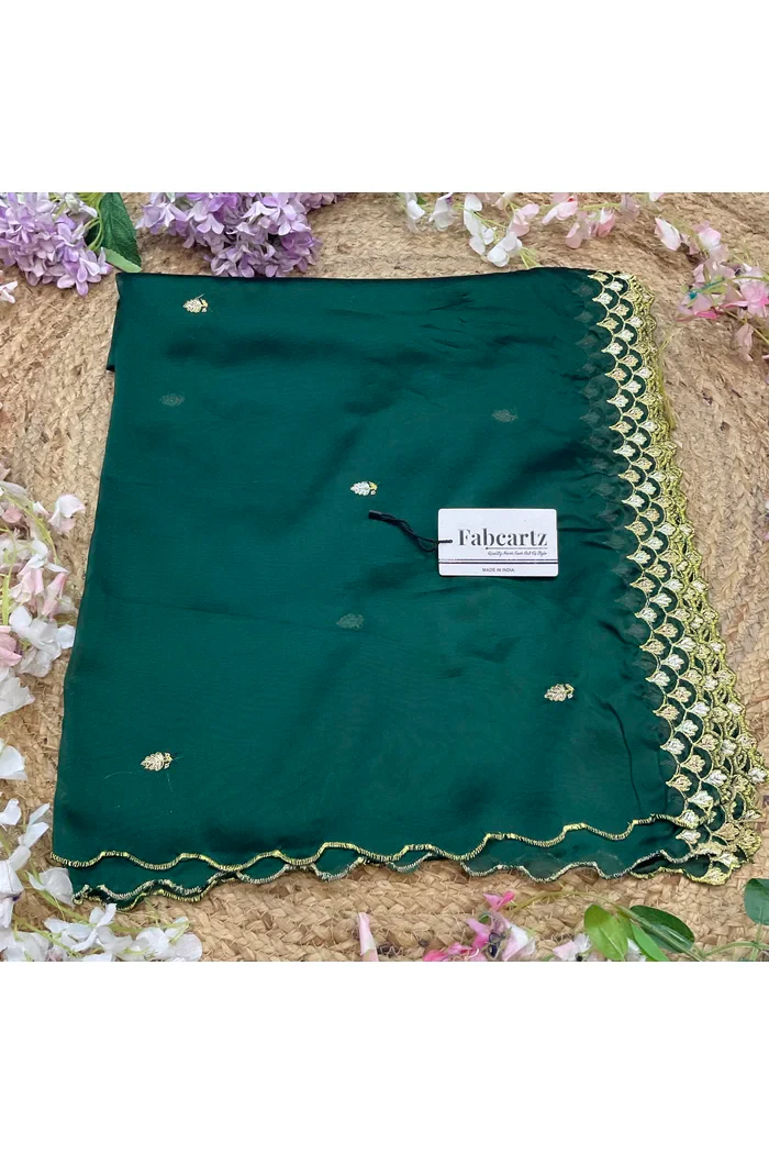 Beautiful Embroidery work Rangoli Dupatta for women | Only Dupatta Pranavi Dup - Image 9