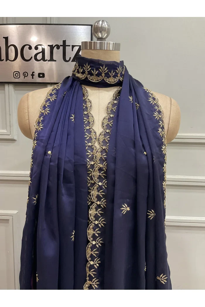 Beautiful Embroidery work Rangoli Dupatta for women | Only Dupatta Rashmika Dup - Image 11