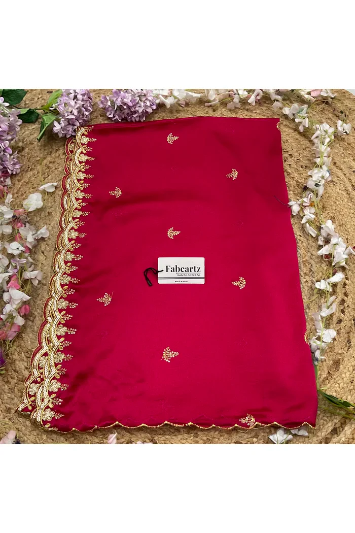 Beautiful Embroidery Work Rangoli Dupatta for women | Only Dupatta Veona Dup GT - Image 27