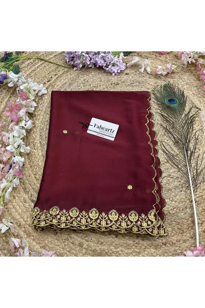 Beautiful Embroidery work Rangoli Dupatta for women | Only Dupatta Starwars Dup - Image 13
