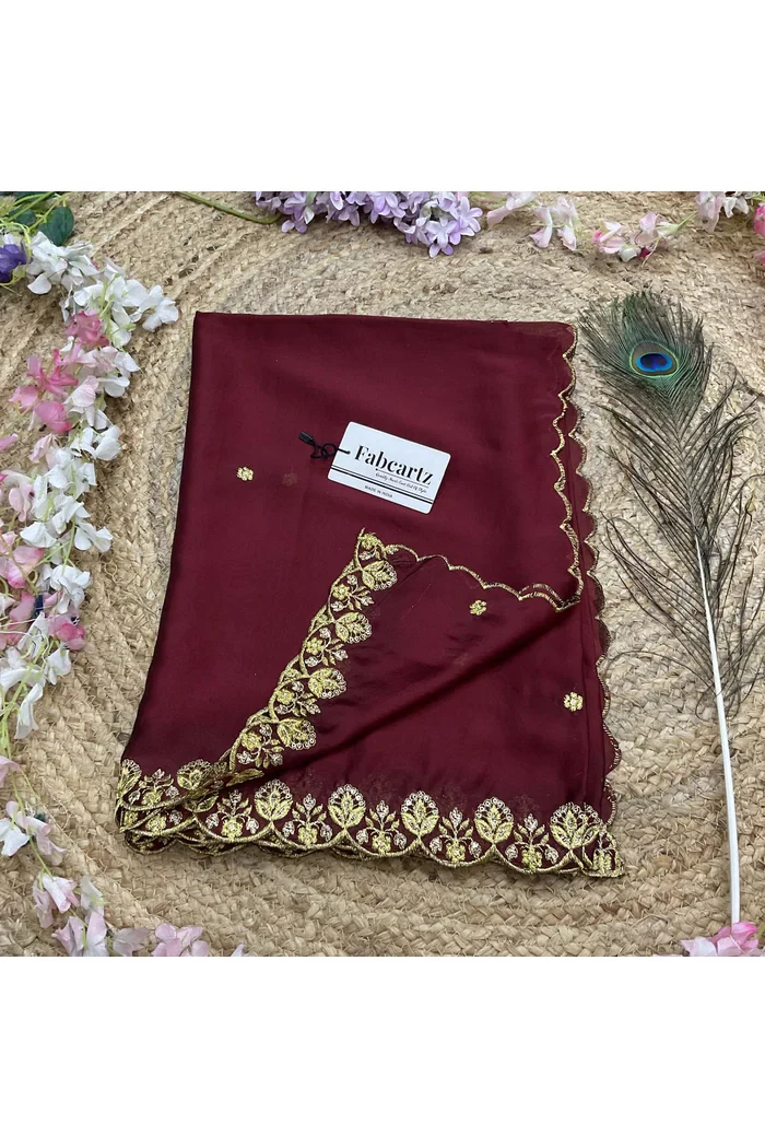Beautiful Embroidery work Rangoli Dupatta for women | Only Dupatta Starwars Dup - Image 14