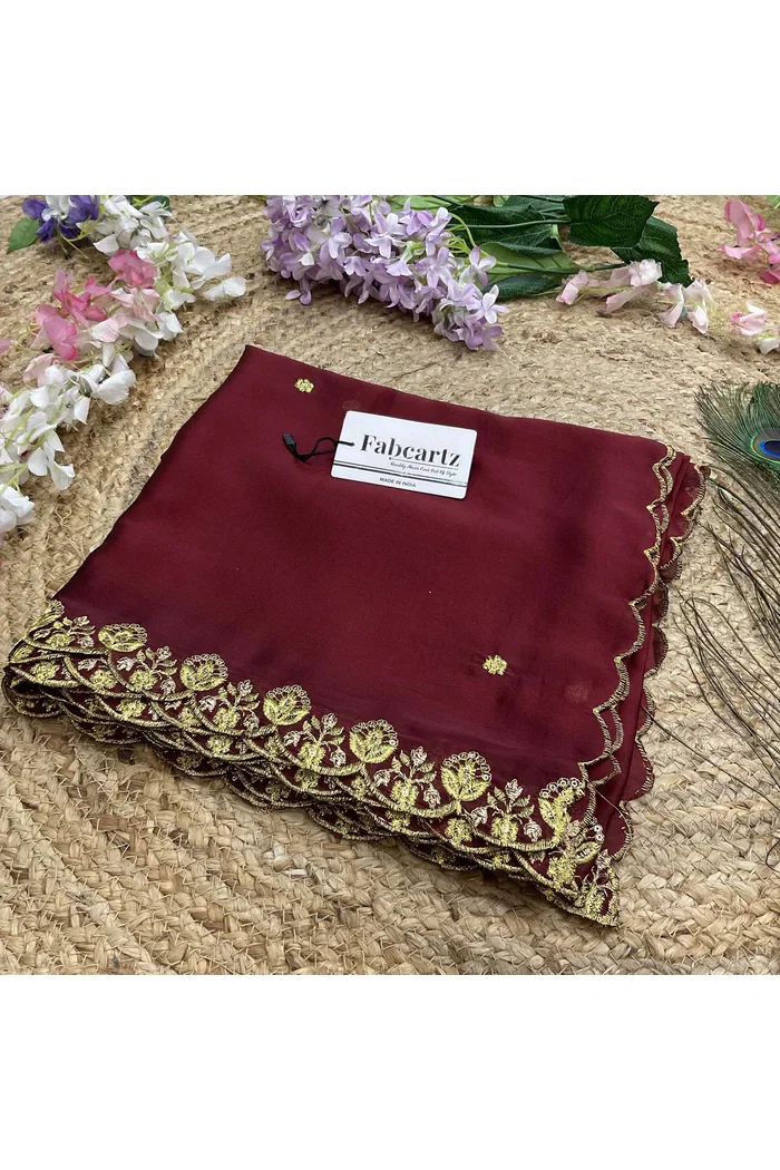 Beautiful Embroidery work Rangoli Dupatta for women | Only Dupatta Starwars Dup - Image 15