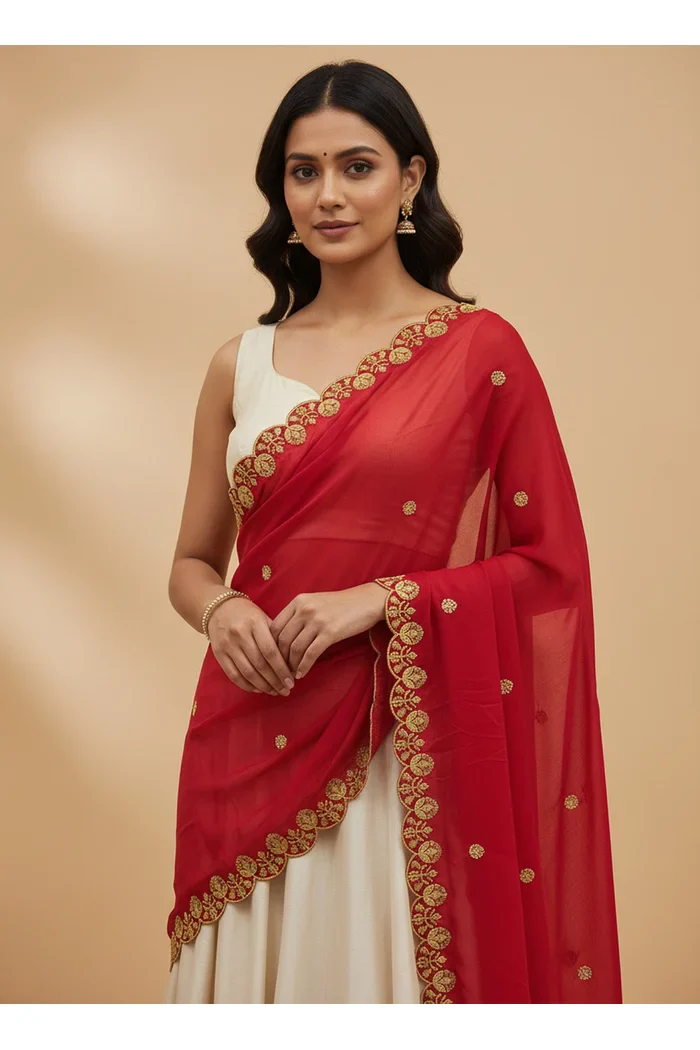 Beautiful Embroidery work Rangoli Dupatta for women | Only Dupatta Starwars Dup - Image 38
