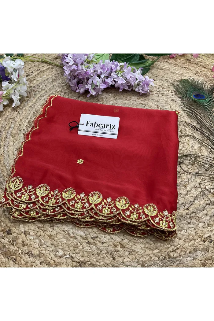 Beautiful Embroidery work Rangoli Dupatta for women | Only Dupatta Starwars Dup - Image 42