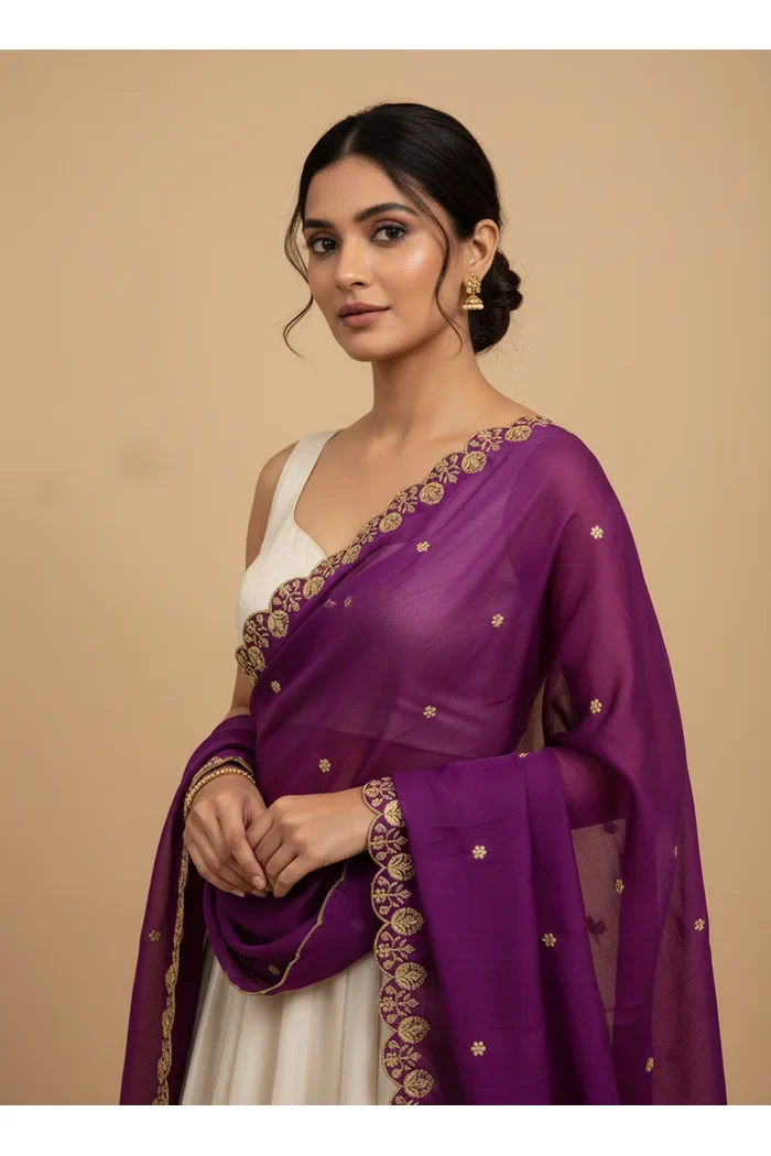 Beautiful Embroidery work Rangoli Dupatta for women | Only Dupatta Starwars Dup - Image 6