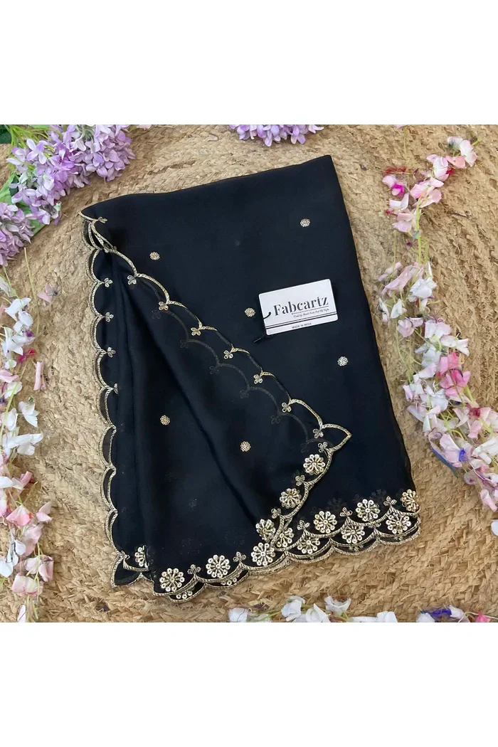 Beautiful Hand work and Beads work Rangoli Dupatta for women | Only Dupatta Dharani Dup - Image 11