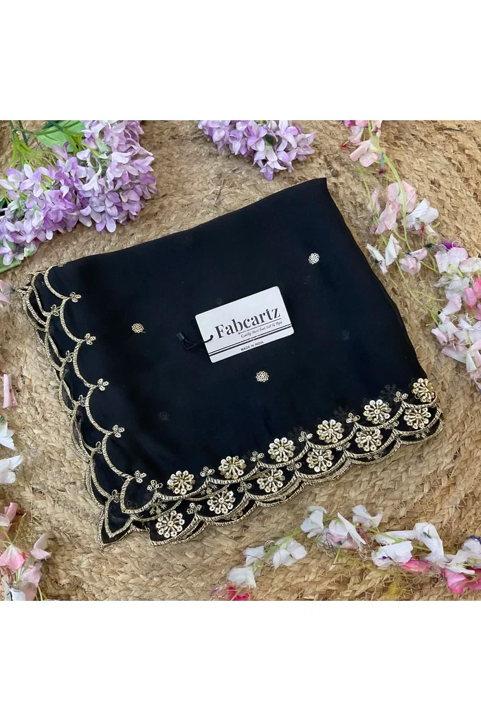 Beautiful Hand work and Beads work Rangoli Dupatta for women | Only Dupatta Dharani Dup - Image 14